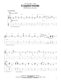 page one of Crippled Inside (Guitar Tab)