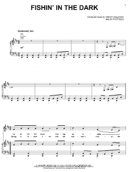 page one of Fishin' In The Dark (Piano, Vocal & Guitar Chords (Right-Hand Melody))