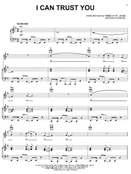 page one of I Can Trust You (Piano, Vocal & Guitar Chords (Right-Hand Melody))