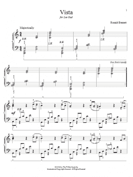 page one of Vista (Educational Piano)