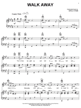page one of Walk Away (Piano, Vocal & Guitar Chords (Right-Hand Melody))