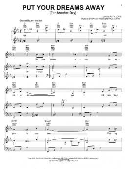 page one of Put Your Dreams Away (For Another Day) (Piano, Vocal & Guitar Chords (Right-Hand Melody))