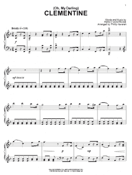 page one of (Oh, My Darling) Clementine (Piano Solo)