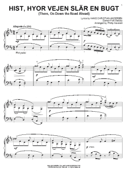 page one of Hist, Hyor Vejen Slar En Bugt (There, On Down The Road Ahead) (arr. Phillip Keveren) (Piano Solo)