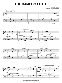 page one of The Bamboo Flute (Piano Solo)