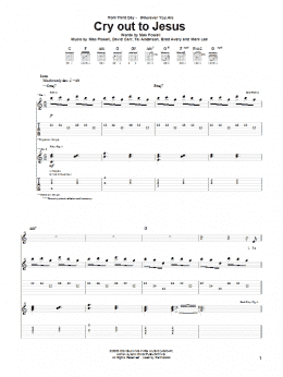 page one of Cry Out To Jesus (Guitar Tab)