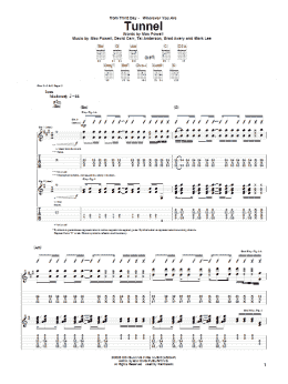 page one of Tunnel (Guitar Tab)