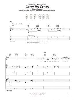 page one of Carry My Cross (Guitar Tab)