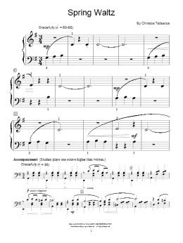 page one of Spring Waltz (Educational Piano)
