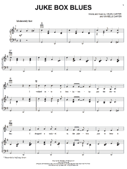 page one of Juke Box Blues (Piano, Vocal & Guitar Chords (Right-Hand Melody))
