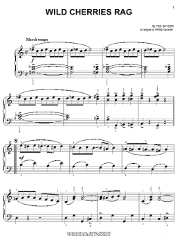 page one of Wild Cherries Rag (arr. Phillip Keveren) (Easy Piano)