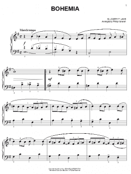 page one of Bohemia (arr. Phillip Keveren) (Easy Piano)