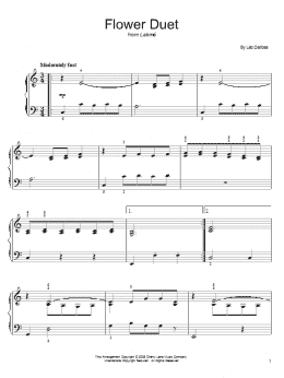 page one of Flower Duet (Easy Piano)