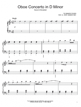 page one of Adagio (Easy Piano)