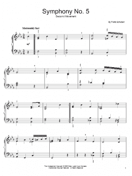 page one of Symphony No. 5 (Easy Piano)
