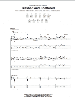 page one of Trashed And Scattered (Guitar Tab)