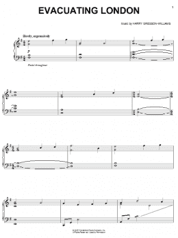page one of Evacuating London (from The Chronicles Of Narnia: The Lion, The Witch and The Wardrobe) (Piano, Vocal & Guitar Chords (Right-Hand Melody))