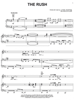 page one of The Rush (Piano, Vocal & Guitar Chords (Right-Hand Melody))