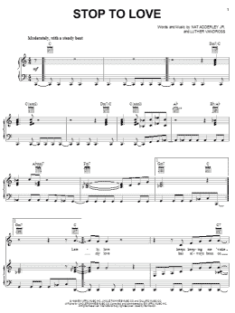 page one of Stop To Love (Piano, Vocal & Guitar Chords (Right-Hand Melody))