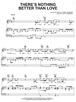 page one of There's Nothing Better Than Love (Piano, Vocal & Guitar Chords (Right-Hand Melody))