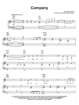 page one of Company (Piano, Vocal & Guitar Chords (Right-Hand Melody))