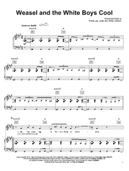 page one of Weasel And The White Boys Cool (Piano, Vocal & Guitar Chords (Right-Hand Melody))