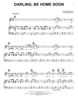 page one of Darling, Be Home Soon (Piano, Vocal & Guitar Chords (Right-Hand Melody))