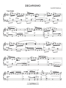 page one of Decarisimo (Piano Solo)