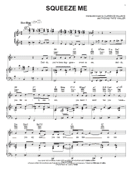 page one of Squeeze Me (Piano, Vocal & Guitar Chords (Right-Hand Melody))