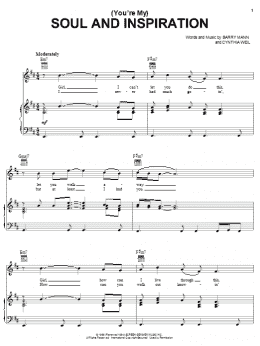 page one of (You're My) Soul And Inspiration (Piano, Vocal & Guitar Chords (Right-Hand Melody))