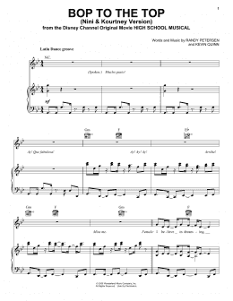 page one of Bop To The Top (from High School Musical) (Piano, Vocal & Guitar Chords (Right-Hand Melody))