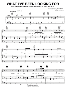 page one of What I've Been Looking For (Piano, Vocal & Guitar Chords (Right-Hand Melody))