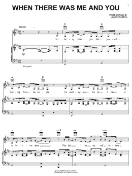 page one of When There Was Me And You (Piano, Vocal & Guitar Chords (Right-Hand Melody))
