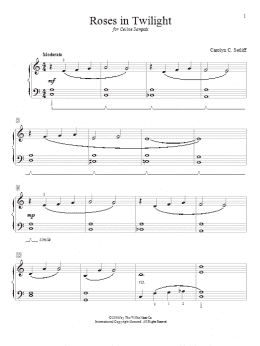 page one of Roses In Twilight (Educational Piano)