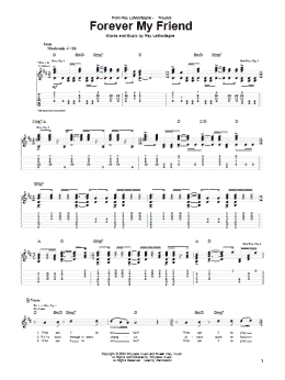 page one of Forever My Friend (Guitar Tab)