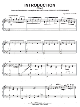 page one of Introduction (Titles) (Piano Solo)