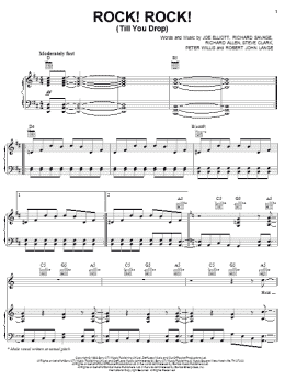 page one of Rock! Rock! (Till You Drop) (Piano, Vocal & Guitar Chords (Right-Hand Melody))