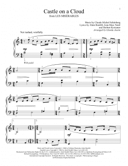 page one of Castle On A Cloud (Educational Piano)