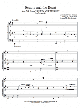 page one of Beauty And The Beast (Educational Piano)