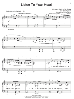 page one of Listen To Your Heart (Educational Piano)