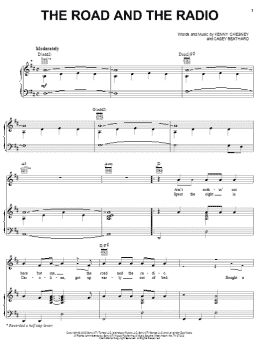 page one of The Road And The Radio (Piano, Vocal & Guitar Chords (Right-Hand Melody))