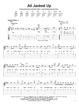 page one of All Jacked Up (Easy Guitar Tab)