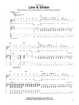 page one of Line & Sinker (Guitar Tab)