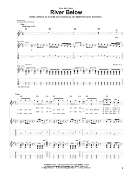 page one of River Below (Guitar Tab)