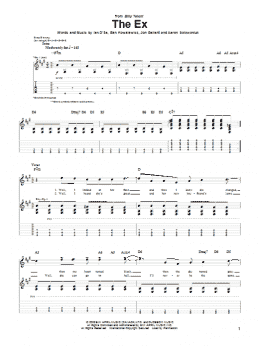 page one of The Ex (Guitar Tab)