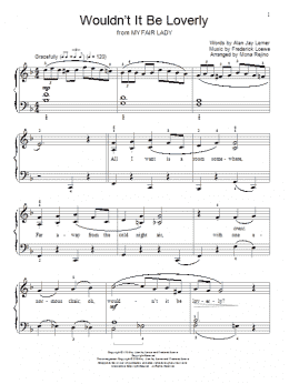 page one of Wouldn't It Be Loverly (Educational Piano)