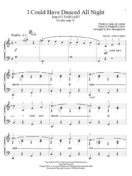 page one of I Could Have Danced All Night (Educational Piano)
