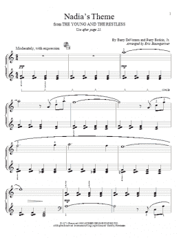 page one of Nadia's Theme (Educational Piano)