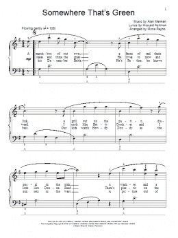 page one of Somewhere That's Green (Educational Piano)