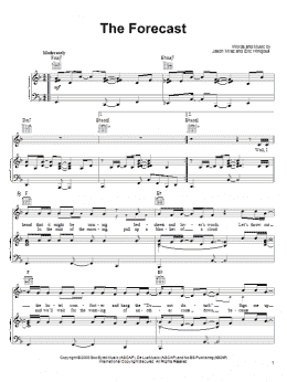 page one of The Forecast (Piano, Vocal & Guitar Chords (Right-Hand Melody))